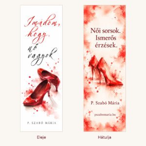 Imádom, hogy nő vagyok – akvarell könyvjelző